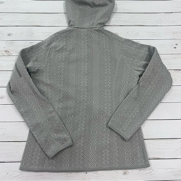 Patagonia Women's Better Sweater Hoody Frozen Jaquard: Salt Grey Size  Medium - Picture 2 of 14